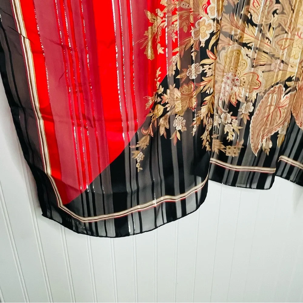 Vintage Valentino Stratos 100% Silk Floral Scarf
